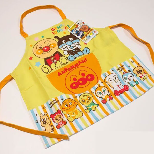 サロンジェ アンパンマン 子供エプロン ｲｴﾛｰ 100cm-驚安の殿堂 ドン